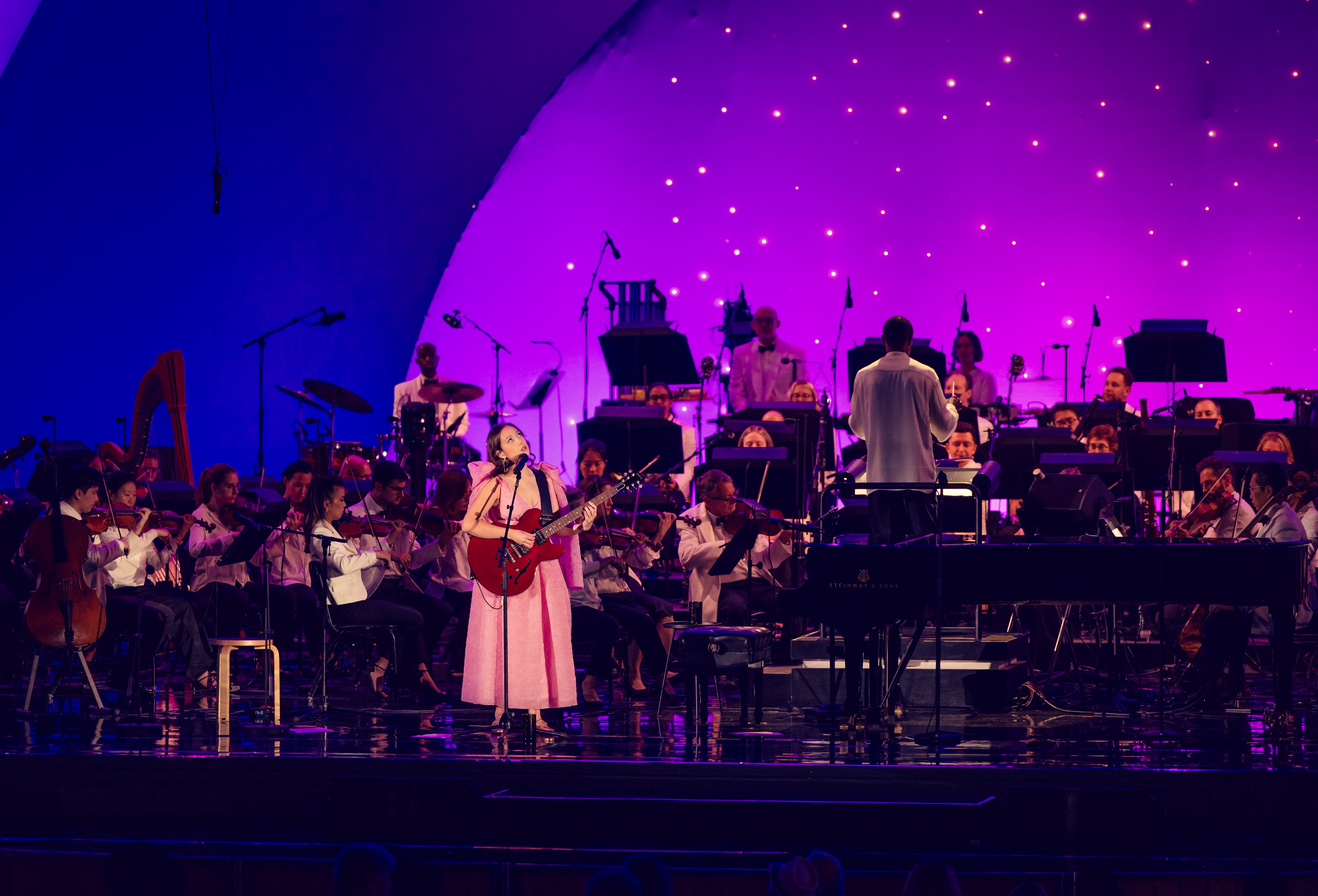 Still from Laufey's A Night at the Symphony: Hollywood Bowl